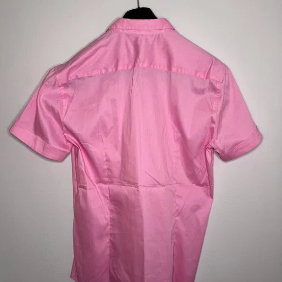 NWT Parke & Ronen Pink S/S Buttoned Down Shirt - Sz. L - Picture 3 of 4
